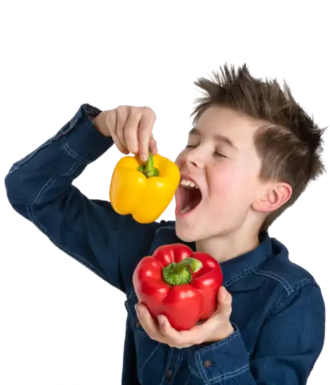 kind isst paprika
