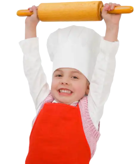maedchen mit teigroller