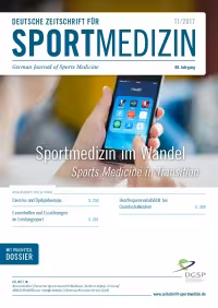 Zeitschriftencover Sportmedizin