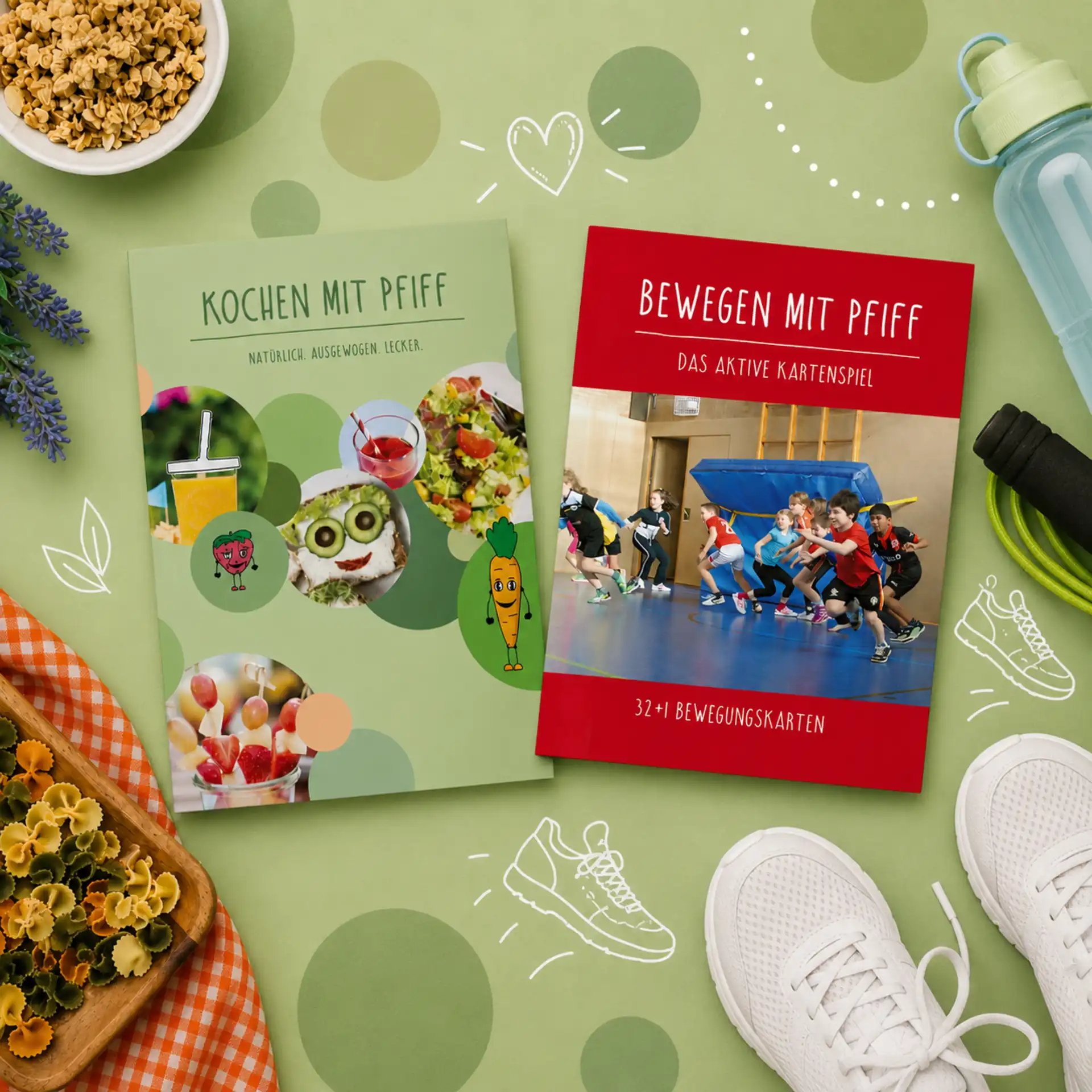 Bewegungskarten und Rezeptkarten